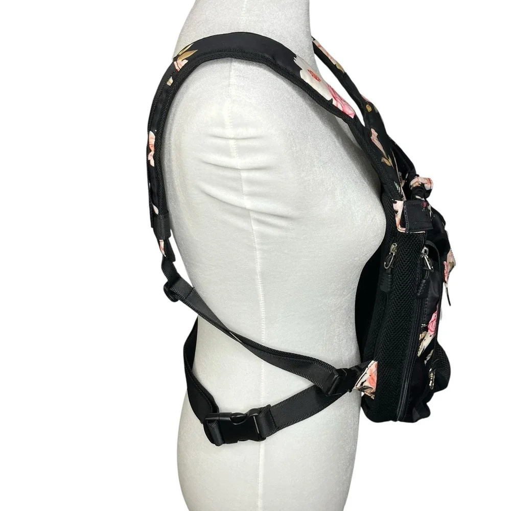 Petmolico Dog Cat Adjustable Pet Front Carrier XL Legs Out Travel Wearing Roses